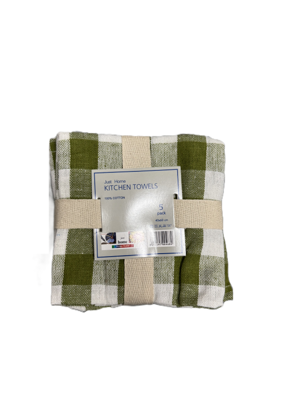 5pk Kitchen Towels - Image 3
